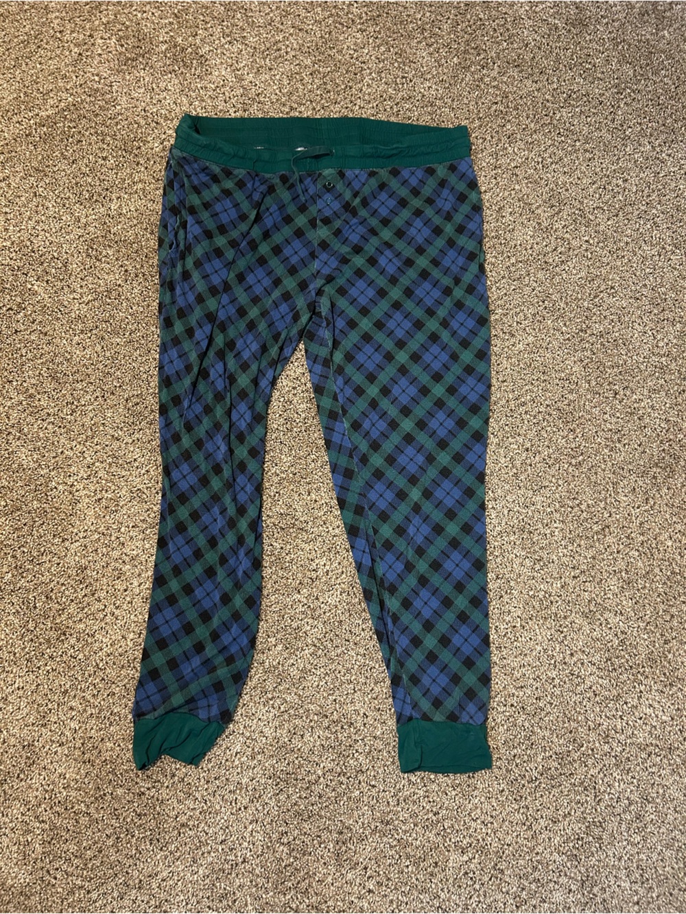 Women’s Little Sleepie’s Green & Blue Plaid Pajama Bottoms